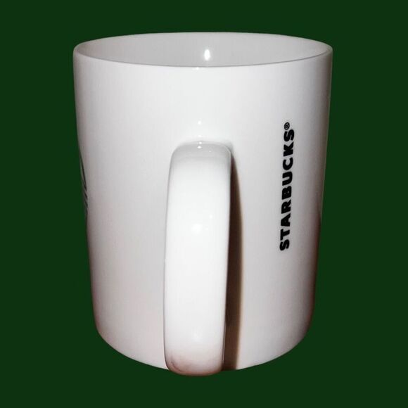 NEW Starbucks Ceramic Classic Mug Cup 2016 12 Fl Oz Siren Green Logo - Picture 3 of 7